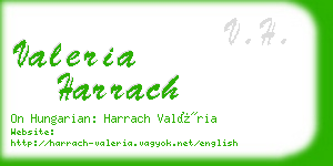 valeria harrach business card